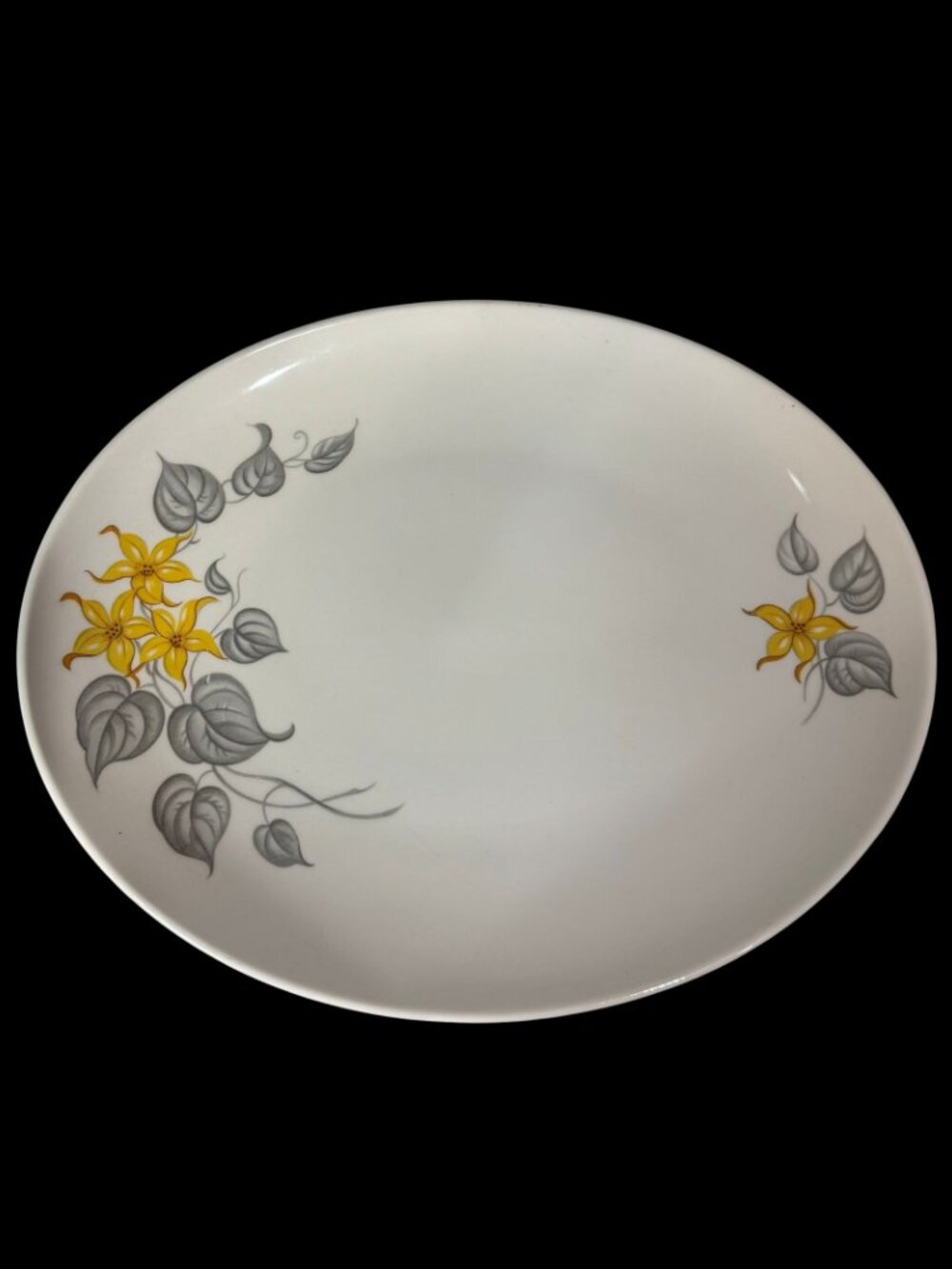 Vintage 1950's- Knowles Yellow Jasmine Serving Platter 13" Long